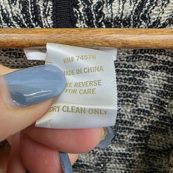 Cache Womens XS Metallic Animal Print Cardigan Open Front Long Sleeve Evening - Picture 6 of 14